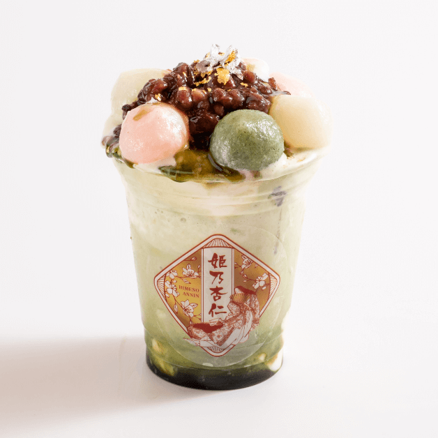飲むパフェ杏仁 抹茶白玉